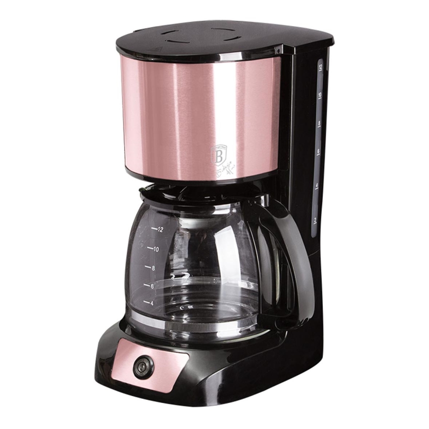 BerlingerHaus - Filterkaffeemaschine 1,5l mit Temperaturerhaltung 800W/230V roségolden