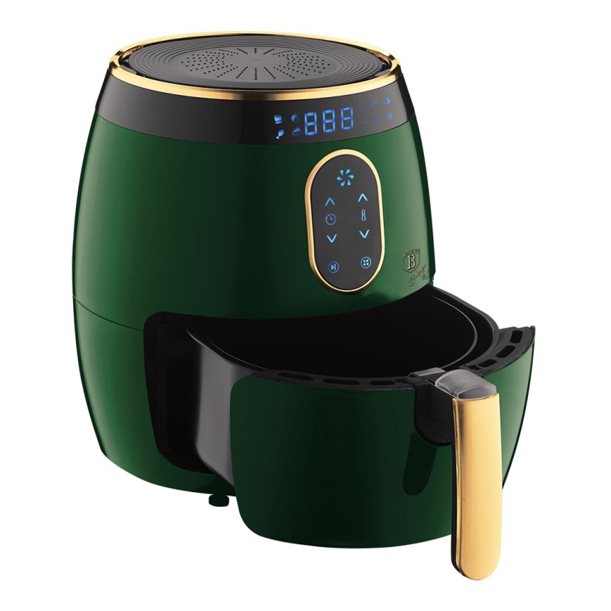 BerlingerHaus - Heißluftfritteuse 3,2 l 1350W/230V/30min grün/gold