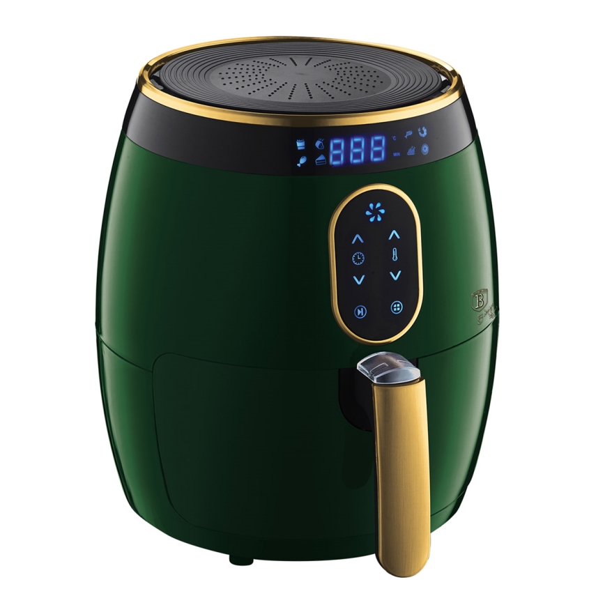 BerlingerHaus - Heißluftfritteuse 3,2 l 1350W/230V/30min grün/gold
