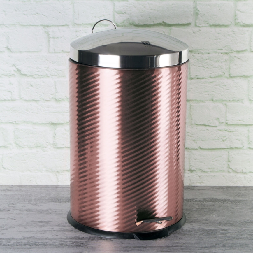 BerlingerHaus - Mülleimer 20 l Roségold/Edelstahl