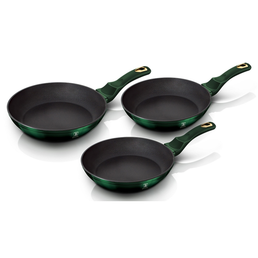 BerlingerHaus - Pfannenset 3 Stück grün