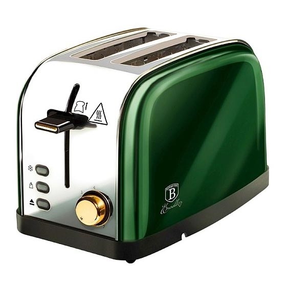 BerlingerHaus - Toaster mit zwei Löchern 850W/230V Edelstahl/grün