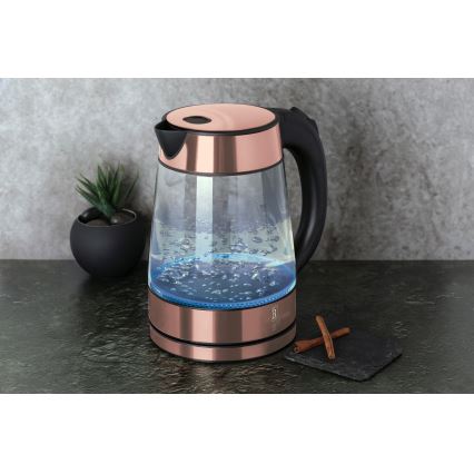 BerlingerHaus - Wasserkocher 1,7 l 2200W/230V Edelstahl/Roségold