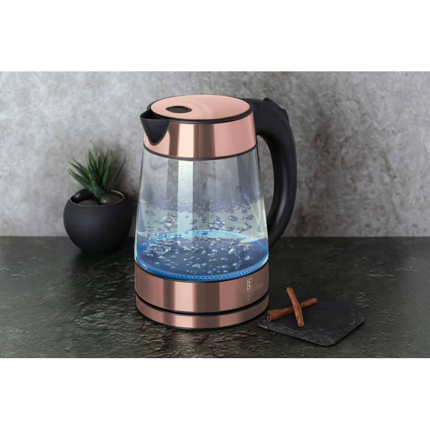 BerlingerHaus - Wasserkocher 1,7 l 2200W/230V Edelstahl/Roségold