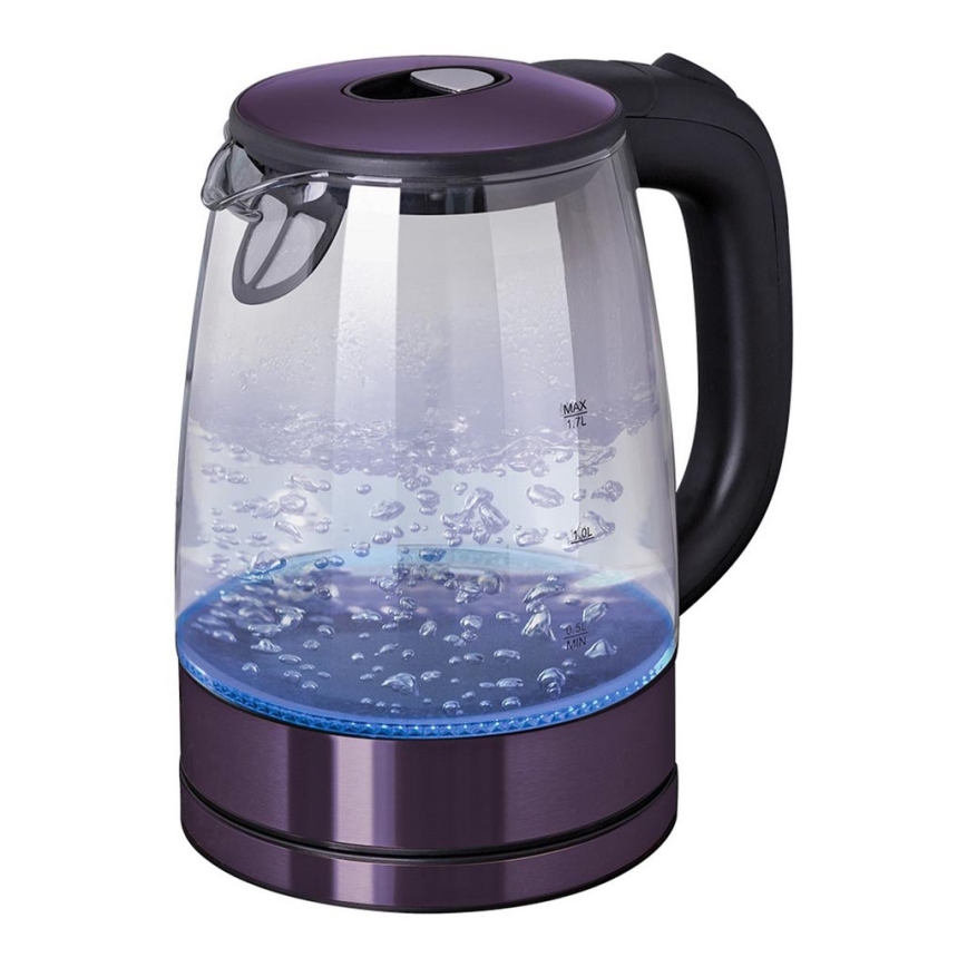 BerlingerHaus - Wasserkocher 1,7 l 2200W/230V Edelstahl/violett