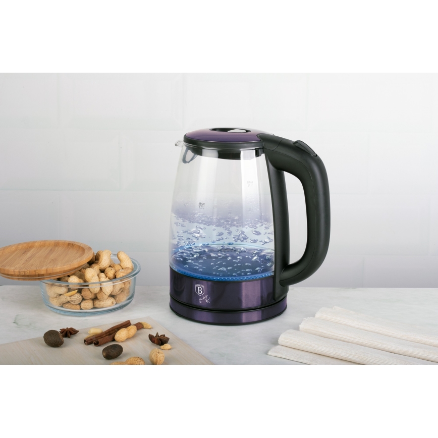BerlingerHaus - Wasserkocher 1,7 l 2200W/230V Edelstahl/violett