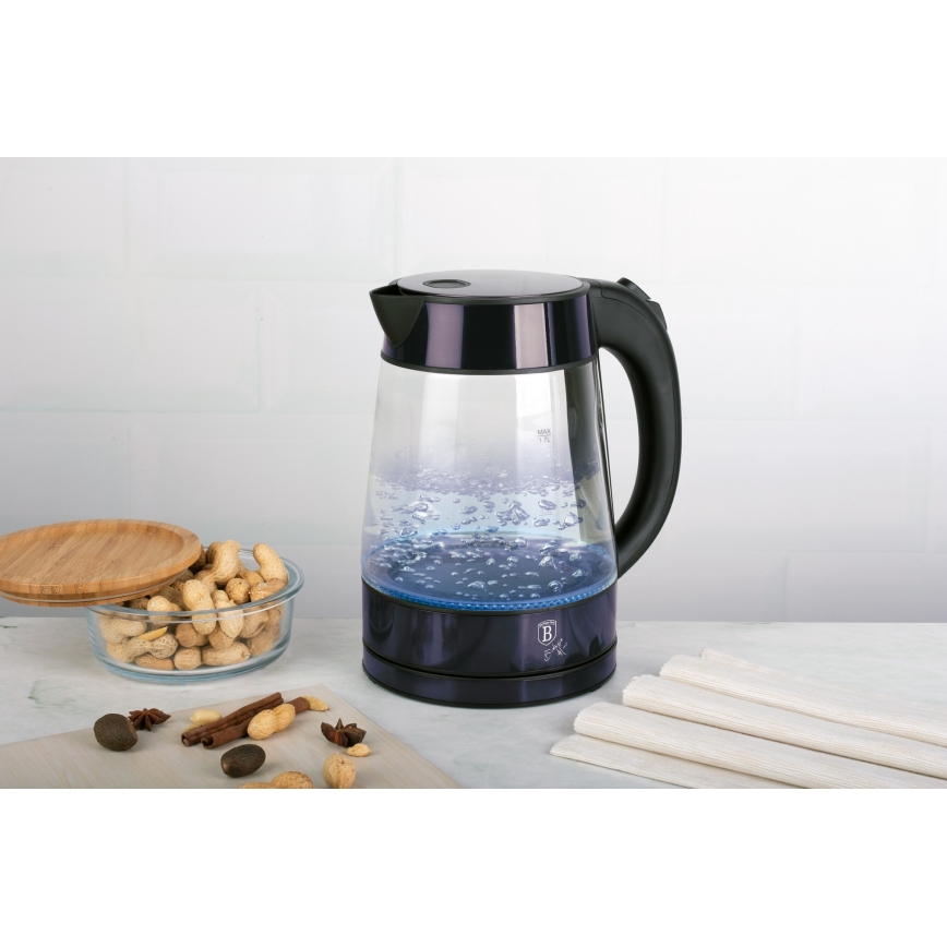 BerlingerHaus - Wasserkocher 1,7 l 2200W/230V Edelstahl/violett