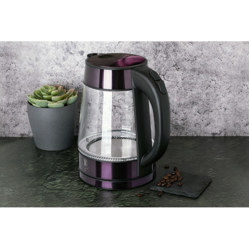 BerlingerHaus - Wasserkocher 1,7 l 2200W/230V Edelstahl/violett