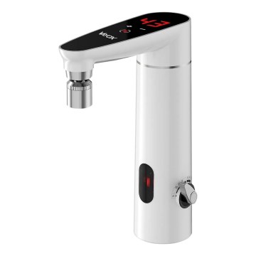 Berührungsloser Durchlauferhitzer mit Sensor und LED-Display 3000W/230V IPX4 Weiß