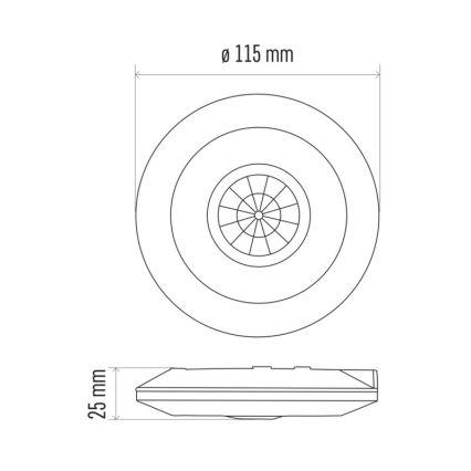 Bewegungssensor PIR B 360° 2000W/230V weiß