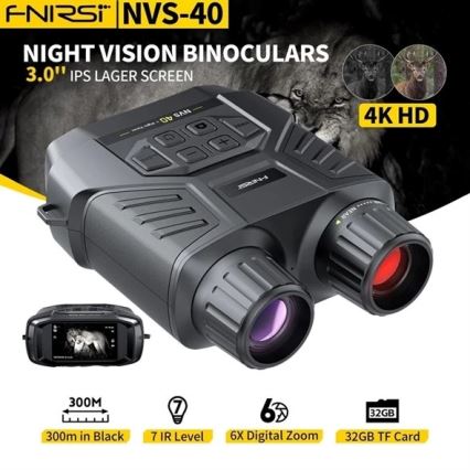 Binokulares Nachtsichtfernglas 6x25 mit 4000‑mAh‑Akku