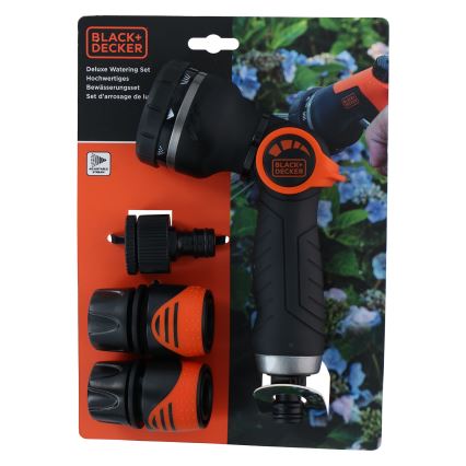 BLACK+DECKER - Bewässerungspistole mit 3 Anschlüssen