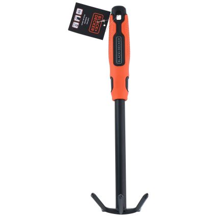 BLACK+DECKER - Gartenhacke mit dreizinkigem Bodenlockerer 30 cm