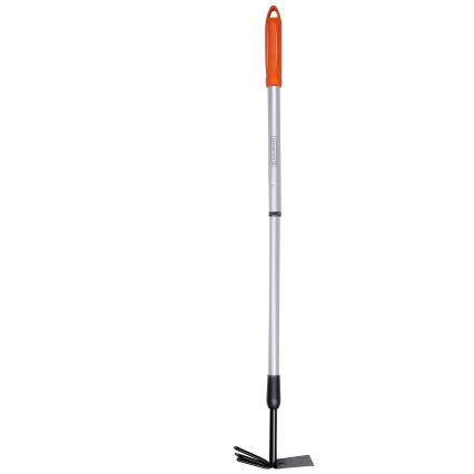 BLACK+DECKER - Gartenhacke mit dreizinkigem Bodenlockerer 66-101 cm