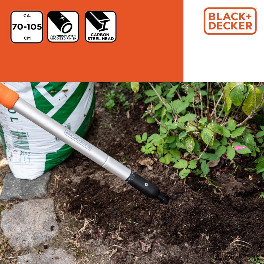 BLACK+DECKER - Spaten 70-105 cm