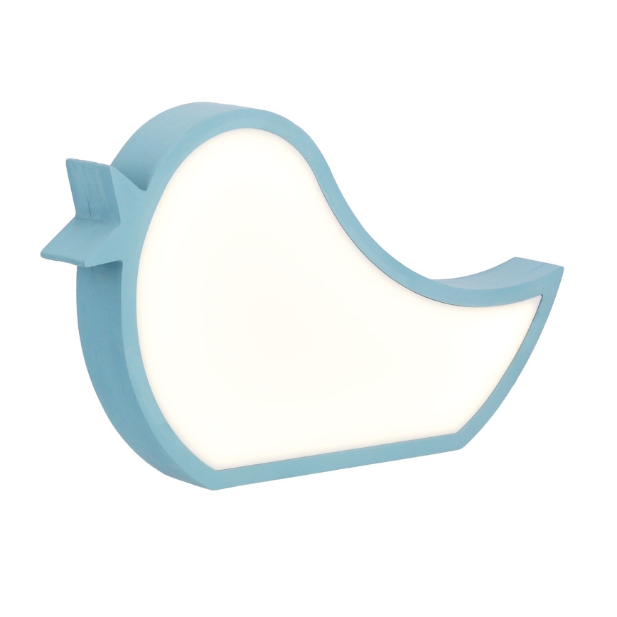 BLAUE LED Kinder-Schreibtischlampe BIRD LED/12W/230V