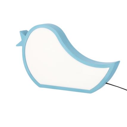 BLAUE LED Kinder-Schreibtischlampe BIRD LED/12W/230V