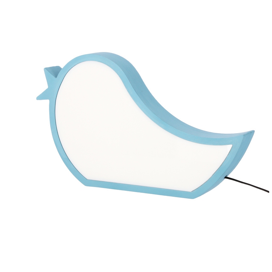 BLAUE LED Kinder-Schreibtischlampe BIRD LED/12W/230V
