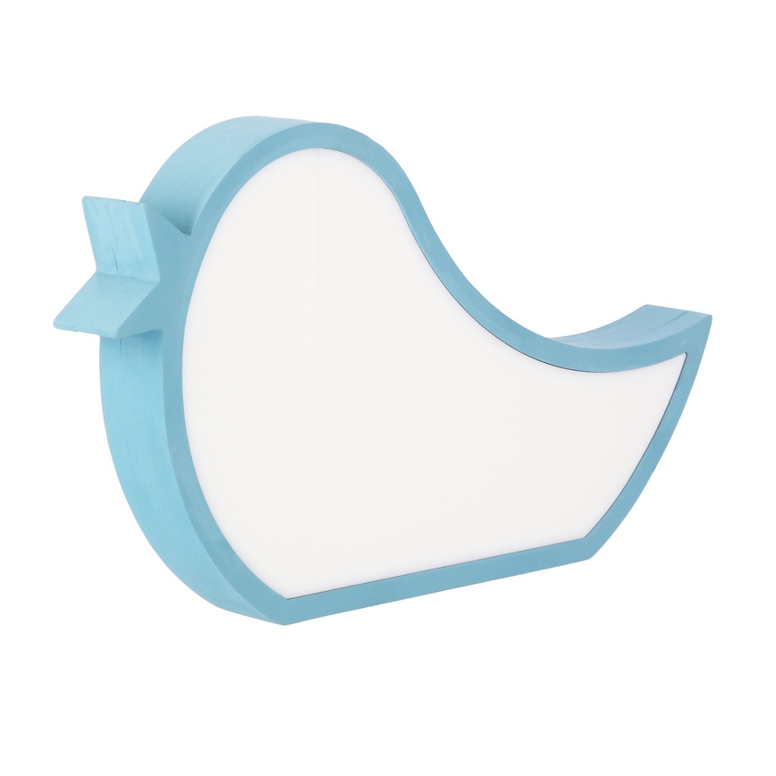 BLAUE LED Kinder-Schreibtischlampe BIRD LED/12W/230V