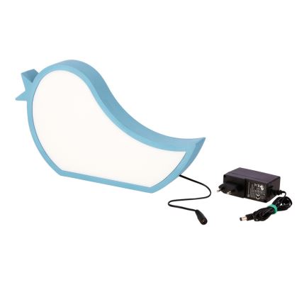 BLAUE LED Kinder-Schreibtischlampe BIRD LED/12W/230V