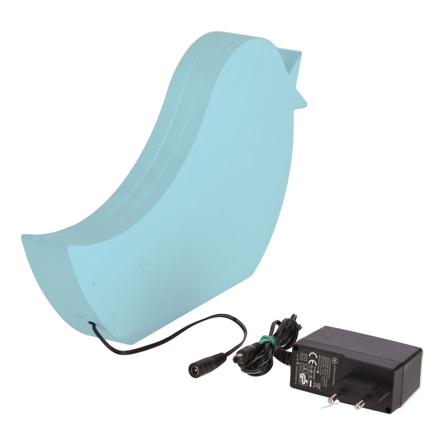 BLAUE LED Kinder-Schreibtischlampe BIRD LED/12W/230V