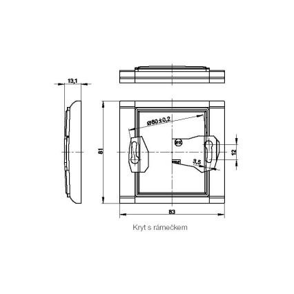 Blindflansch-Abdeckung ELEMENT K 3902E-A00001 03