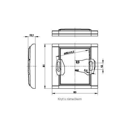 Blindflansch-Abdeckung ELEMENT K 3902E-A00001 03