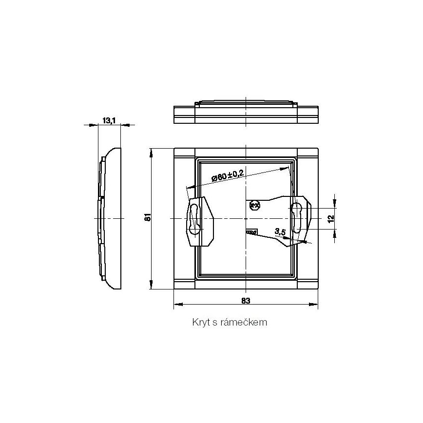 Blindflansch-Abdeckung ELEMENT K 3902E-A00001 03