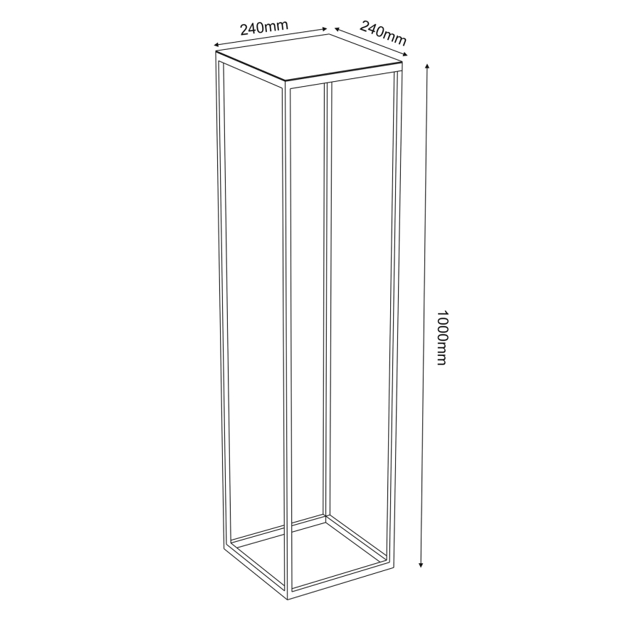 Blumenständer 100x24 cm in Gold