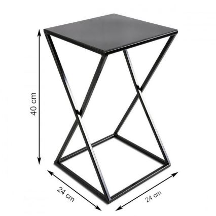 Blumenständer 40x24 Schwarz