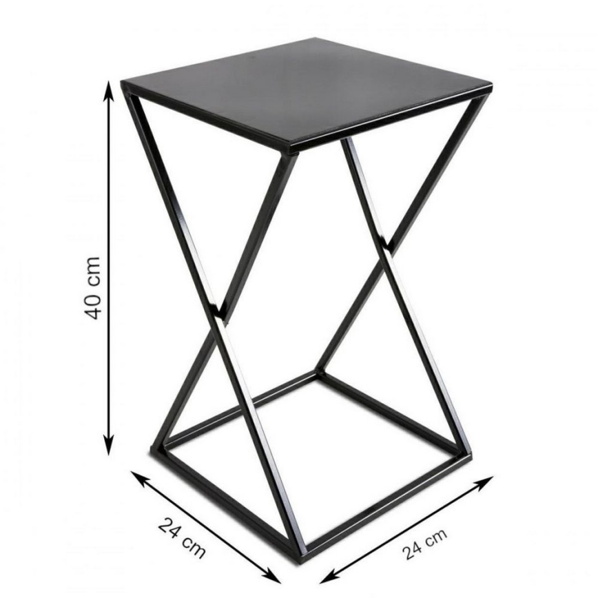 Blumenständer 40x24 Schwarz