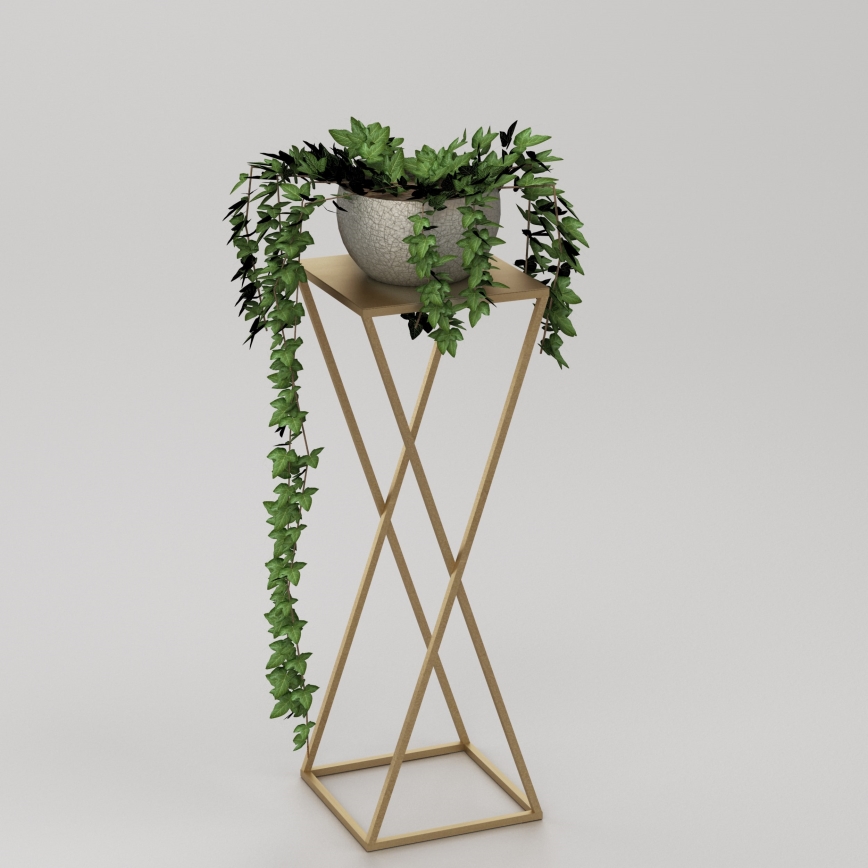 Blumenständer 70x24 cm gold