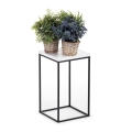 Blumenständer BASICLOFT 40x24 Weiß/Schwarz