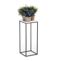 Blumenständer BASICLOFT 80x24 Schwarz/Weiß