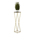 Blumenständer LOFT 100x24 cm gold/schwarz