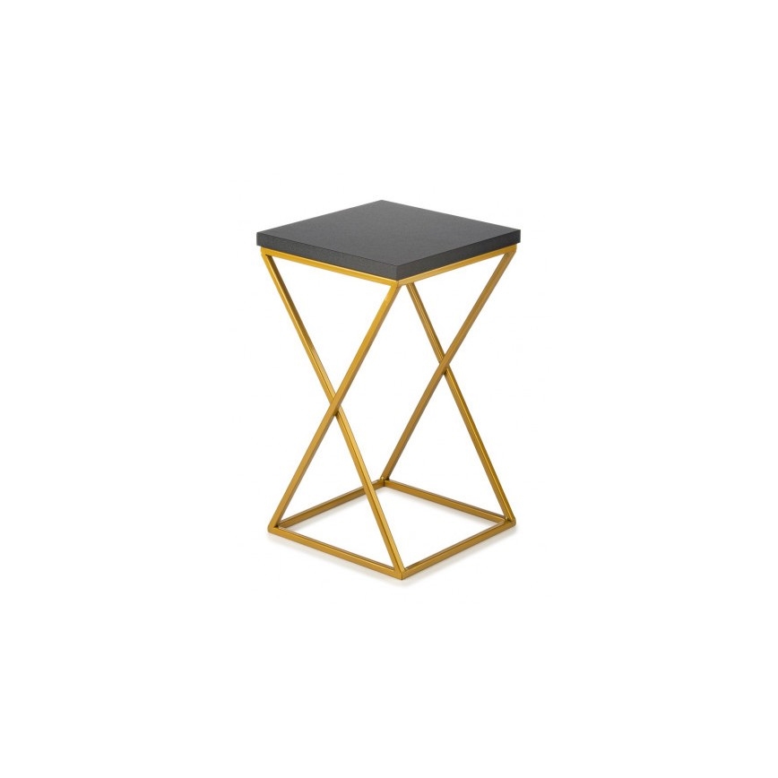 Blumenständer LOFT 40x24 cm gold/schwarz