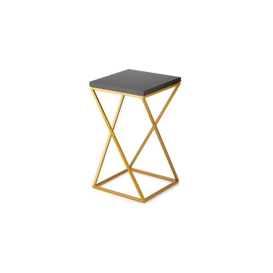 Blumenständer LOFT 40x24 cm golden/schwarz