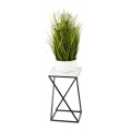 Blumenständer LOFT 40x24 cm schwarz/weiß