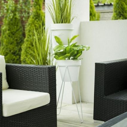 Blumentopfständer LOFT 50x30 cm Weiß