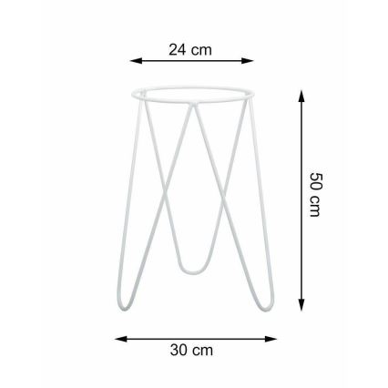Blumentopfständer LOFT 50x30 cm Weiß