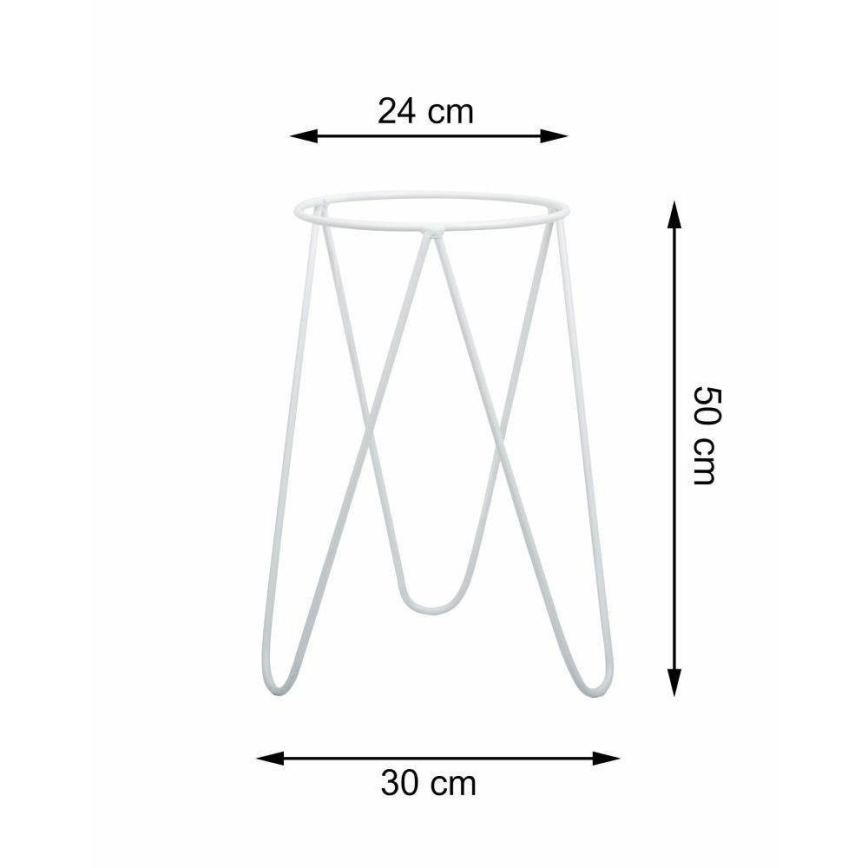 Blumentopfständer LOFT 50x30 cm Weiß
