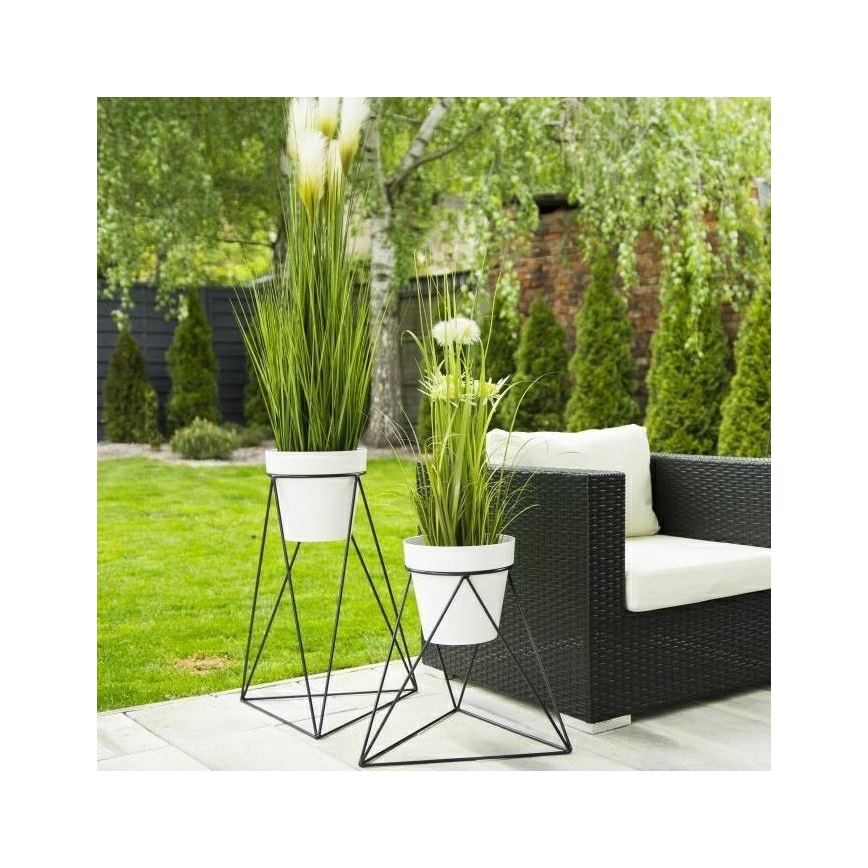 Blumentopfständer TRIANGL 60x45 cm Schwarz