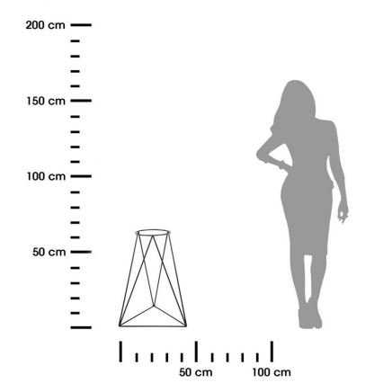 Blumentopfständer TRIANGL 60x45 cm Schwarz