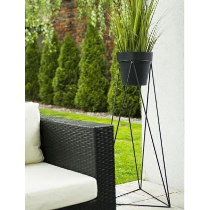 Blumentopfständer TRIANGL 90x50 cm Schwarz