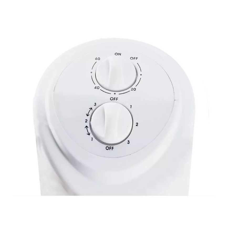 Bodenventilator mit Zeitschaltuhr 45W weiß
