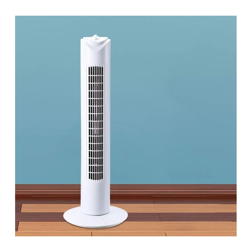 Bodenventilator mit Zeitschaltuhr 45W weiß