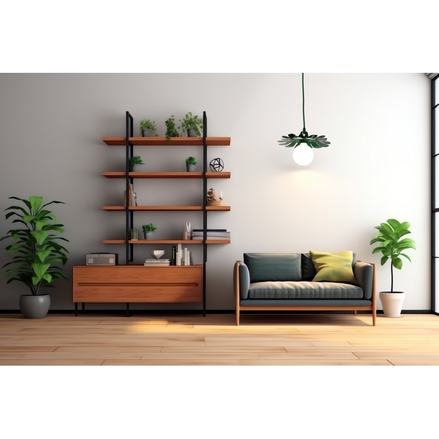 Bohemia-Design - Hängeleuchte am Kabel 1xE27/60W/230V grün