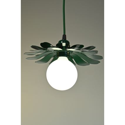 Bohemia-Design - Hängeleuchte am Kabel 1xE27/60W/230V grün