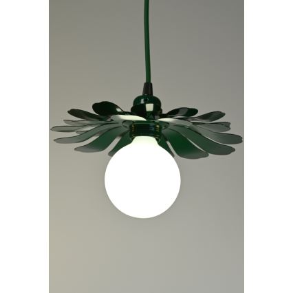 Bohemia-Design - Hängeleuchte am Kabel 1xE27/60W/230V grün
