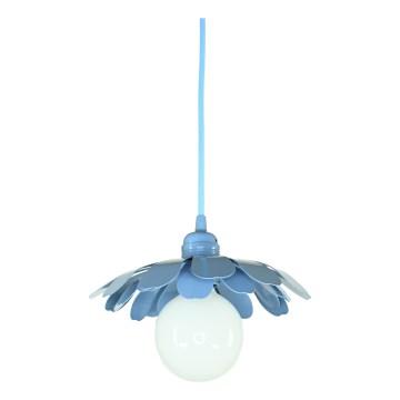 Bohemia-Design - Hängeleuchte an Kabel 1xE27/60W/230V blau